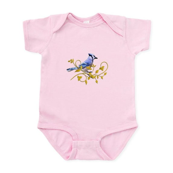 CafePress - Blue Jay Infant Bodysuit - Baby Light Bodysuit, Size Newborn - 24 Months