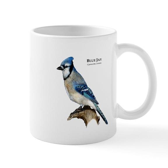CafePress - Blue Jay Mug - 11 oz Ceramic Mug - Novelty Coffee Tea Cup