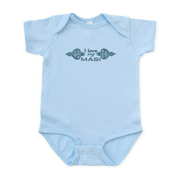CafePress - Blue Mendhi Masi Infant Bodysuit - Baby Light Bodysuit, Size Newborn - 24 Months