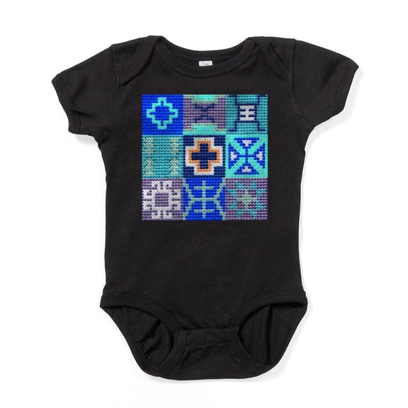 CafePress - Blue Navajo Symbols - Cute Infant Bodysuit Baby Romper - Size Newborn - 24 Months