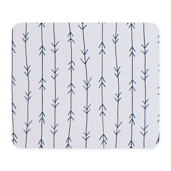 CafePress - Blue, Navy: Arrow Pattern Mousepad - Non-slip Rubber Mousepad, Gaming Mouse Pad