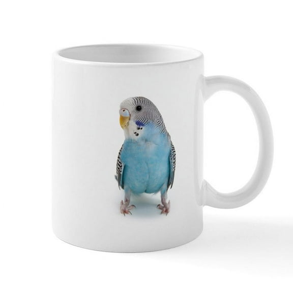 CafePress - Blue Parakeet Mug - 11 oz Ceramic Mug - Novelty Coffee Tea Cup