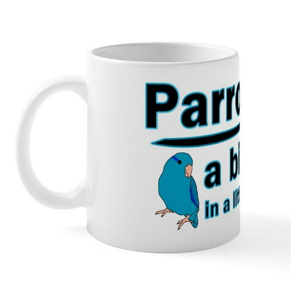 CafePress - Blue Parrotlets Mug - 11 oz Ceramic Mug - Novelty Coffee Tea Cup