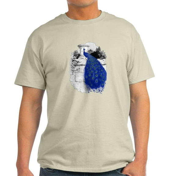 CafePress - Blue Peacock T Shirt - Men's Classic Graphic T-Shirt