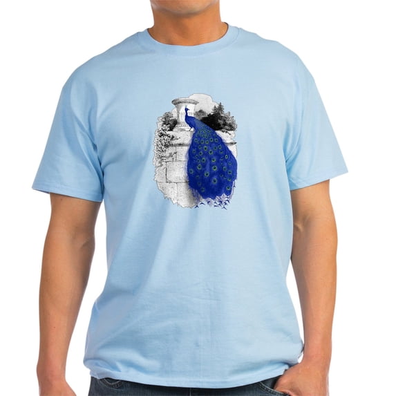 CafePress - Blue Peacock T Shirt - Men's Classic Graphic T-Shirt
