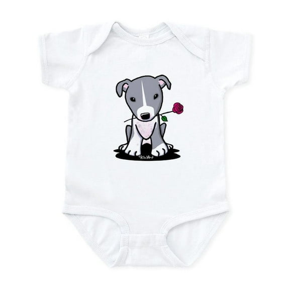 CafePress - Blue Pit Bull Infant Bodysuit - Baby Light Bodysuit, Size Newborn - 24 Months