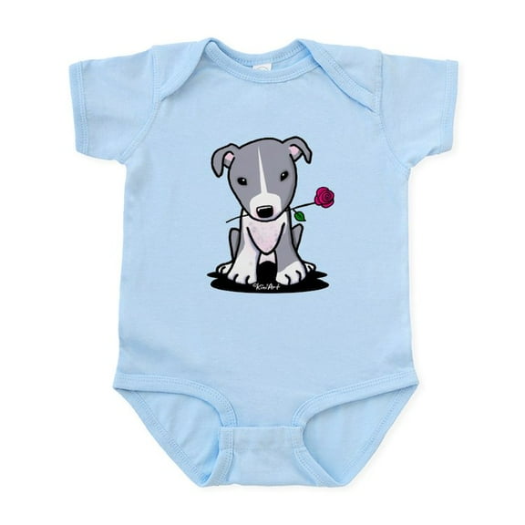 CafePress - Blue Pit Bull Infant Bodysuit - Baby Light Bodysuit, Size Newborn - 24 Months