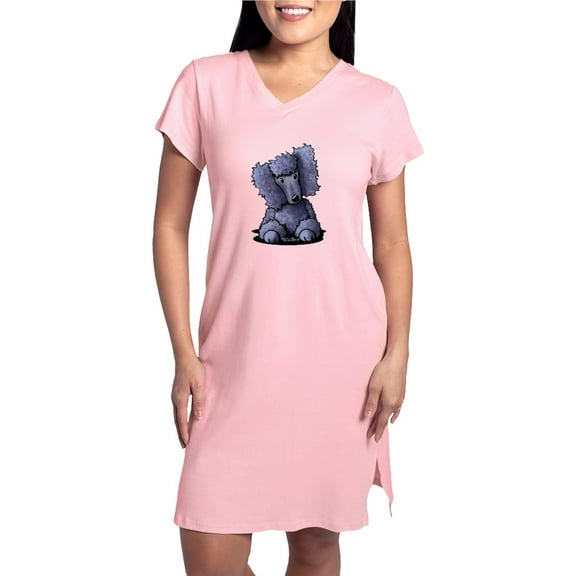 CafePress - Blue Poodle - Women's Nightshirt