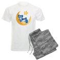 thumbnail image 1 of CafePress - Blue Sleepy Teddy On Moon - Men's Light Loose Fit Cotton Pajama Set, 1 of 7