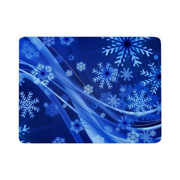 CafePress - Blue Snowflakes Christmas - Large Sherpa Fleece Throw Blanket 80" x 60"