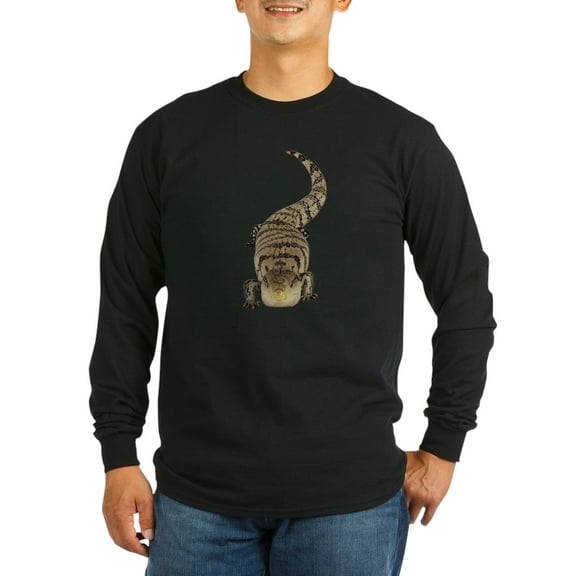 CafePress - Blue Tongue Skink Long Sleeve Dark T Shirt - Long Sleeve Dark T-Shirt