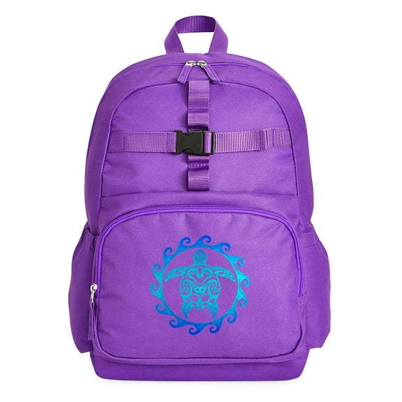 CafePress - Blue Tribal Turtle Sun - Cute School Travel Backpack