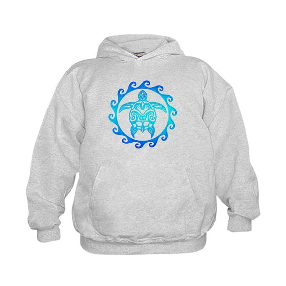 CafePress - Blue Tribal Turtle Sun Hoodie - Kids Hooded Sweatshirt, Classic Hoodie