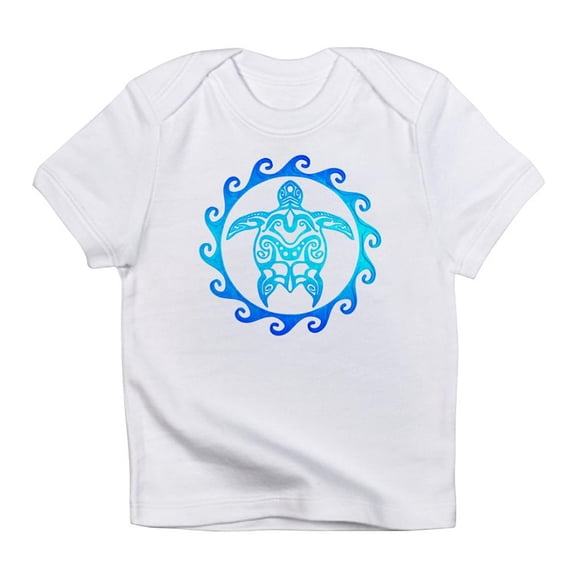 CafePress - Blue Tribal Turtle Sun Infant T Shirt - Infant T-Shirt