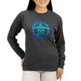 thumbnail image 1 of CafePress - Blue Tribal Turtle Sun Long Sleeve T Shirt - Women's Long Sleeve Graphic Tee Casual Fit, 1 of 4