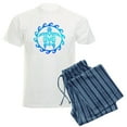 thumbnail image 1 of CafePress - Blue Tribal Turtle Sun Pajamas - Men's Light Loose Fit Cotton Pajama Set, 1 of 7