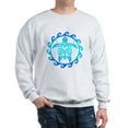 thumbnail image 1 of CafePress - Blue Tribal Turtle Sun Sweatshirt - Crew Neck Sweatshirt, 1 of 4