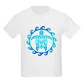 thumbnail image 1 of CafePress - Blue Tribal Turtle Sun T Shirt - Light T-Shirt Kids XS-XL, 1 of 4