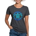 thumbnail image 1 of CafePress - Blue Tribal Turtle Sun T Shirt - Womens Tri-blend T-Shirt, 1 of 4