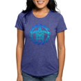 thumbnail image 1 of CafePress - Blue Tribal Turtle Sun T Shirt - Womens Tri-blend T-Shirt, 1 of 4