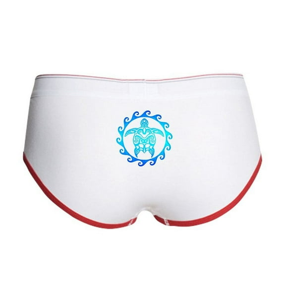 CafePress - Blue Tribal Turtle Sun Women's Boy Brief - Women's Novelty Briefs, Size S-XL