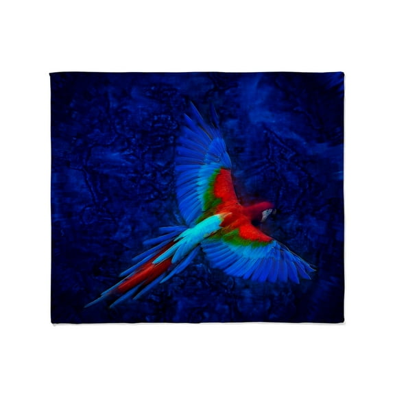 CafePress - Blue Winged Macaw Throw Blanket - Soft Fleece Throw Blanket, 50"x60" for All Ages