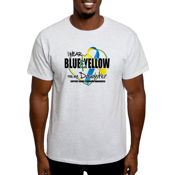 CafePress - Blue & Yellow For Daughter Light T Shirt - Men's Classic Graphic T-Shirt