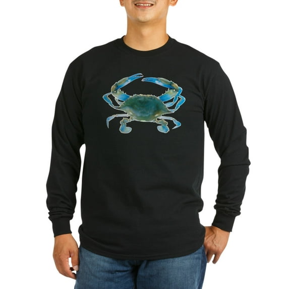 CafePress - Bluecrab Long Sleeve T-Shirt - Long Sleeve Dark T-Shirt