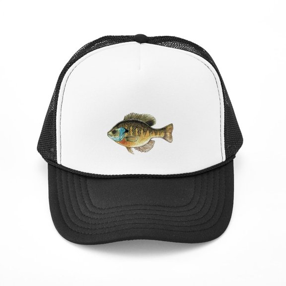 CafePress - Bluegill Bream Fishing - Adjustable Unisex Printed Trucker Hat with Mesh Back