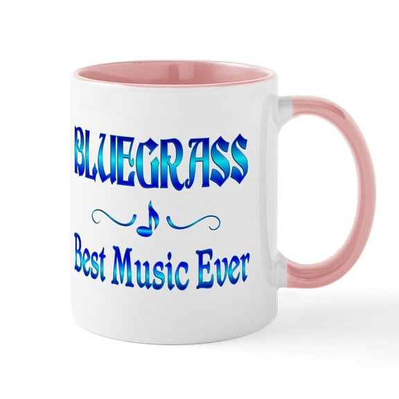 CafePress - Bluegrass Best Music Mug - 11 oz Ceramic Mug - Novelty Coffee Tea Cup