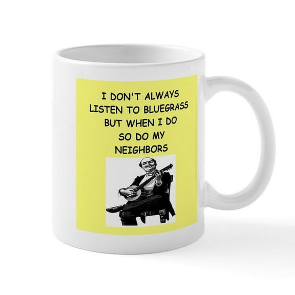 CafePress - Bluegrass Mugs - 11 oz Ceramic Mug - Novelty Coffee Tea Cup