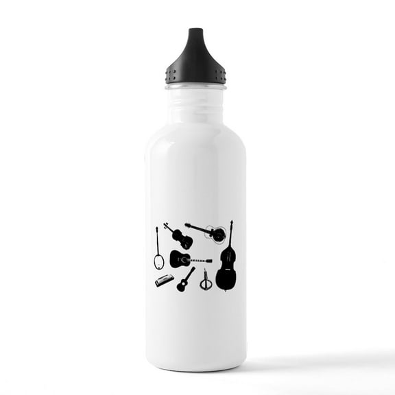 CafePress - Bluegrass Stainless Water Bottle 1 - Stainless Steel Water Bottle, Sports Bottle, 1.0L