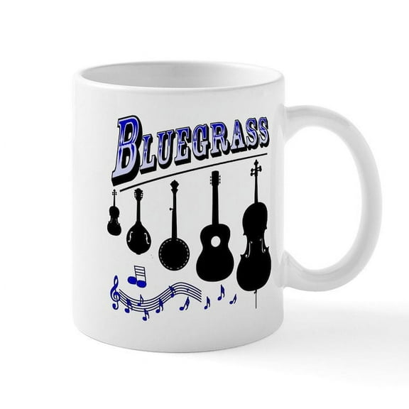 CafePress - Bluegrass2 Mugs - 11 oz Ceramic Mug - Novelty Coffee Tea Cup