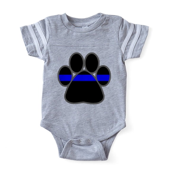 CafePress - Bluelinebadge4light4 - Cute Infant Baby Football Bodysuit