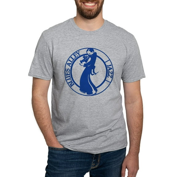 CafePress - Blues Alley Jazz Men's Classic T Shirt - Fitted T-Shirt, Vintage Fit Soft Cotton Tee