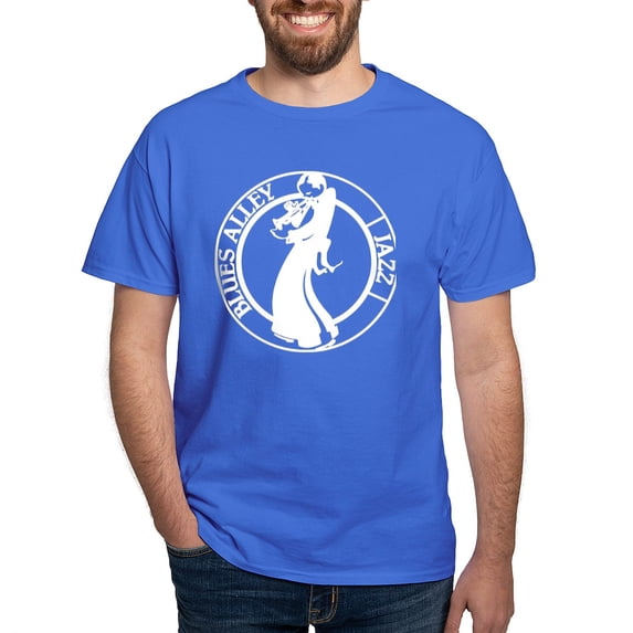 CafePress - Blues Alley Jazz T Shirt - Men's Classic Graphic Cotton T-Shirt