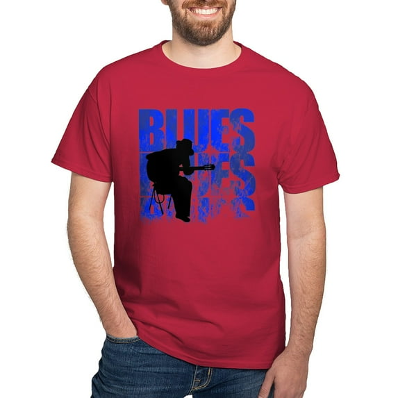 CafePress - Blues Guitar Light T Shirt - Men's Classic Graphic Cotton T-Shirt