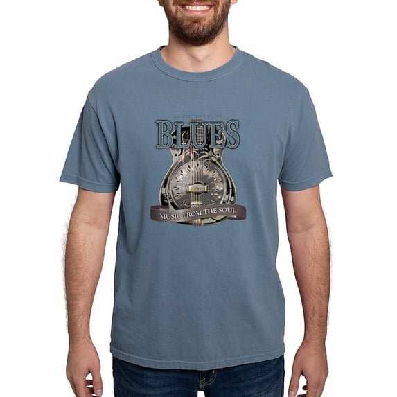 CafePress - Blues Music From The Soul Vintage Mens Comfort Col - Mens Comfort Colors Shirt