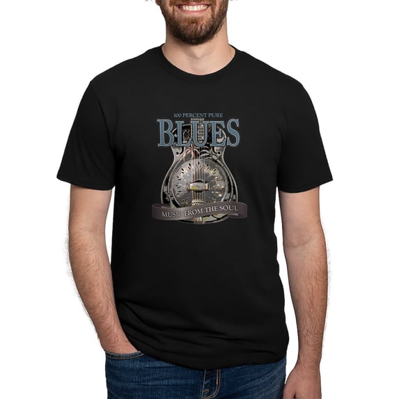 CafePress - Blues Music From The Soul Vintage Mens Tri Blend T - Mens Tri-blend T-Shirt