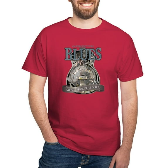 CafePress - Blues Music From The Soul Vintage T Shirt - Men's Classic Graphic Cotton T-Shirt