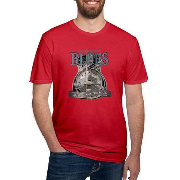 CafePress - Blues Music From The Soul Vintage T Shirt - Men's Fitted T-Shirt
