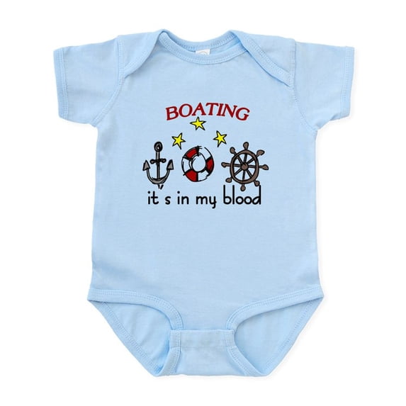 CafePress - Boating Infant Bodysuit - Baby Light Bodysuit, Size Newborn - 24 Months