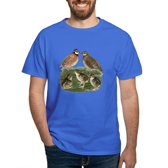 CafePress - Bobwhite Family Dark T Shirt - Men's Classic Graphic Cotton T-Shirt