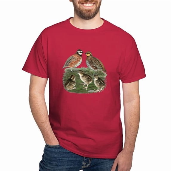 CafePress - Bobwhite Family Dark T Shirt - Men's Classic Cotton T-Shirts