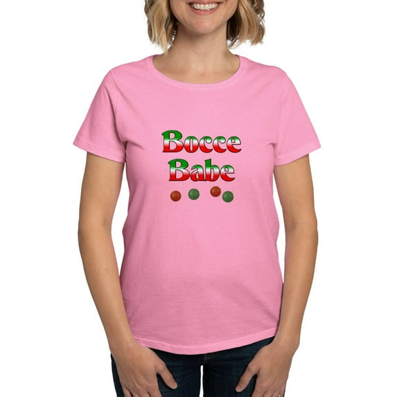 CafePress - Bocce Babe Women's Dark T Shirt - Women's Traditional Fit Dark T-Shirt