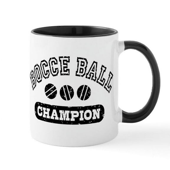 CafePress - Bocce Ball Champion Mug - 11 oz Ceramic Mug - Novelty Coffee Tea Cup