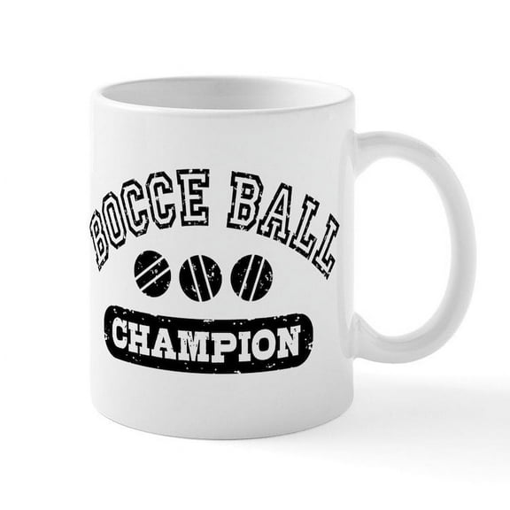 CafePress - Bocce Ball Champion Mug - 11 oz Ceramic Mug - Novelty Coffee Tea Cup