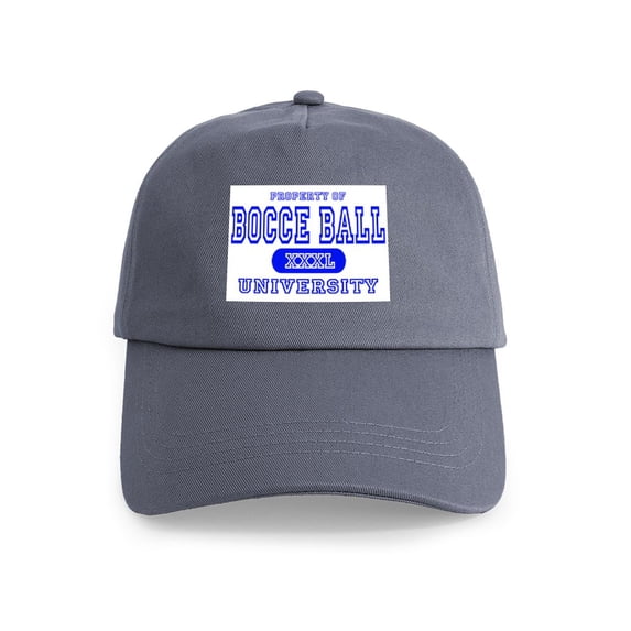 CafePress - Bocce Ball University Cap - Adjustable 100% Brushed Unisex Casual Cotton Baseball Cap, Beige, 1