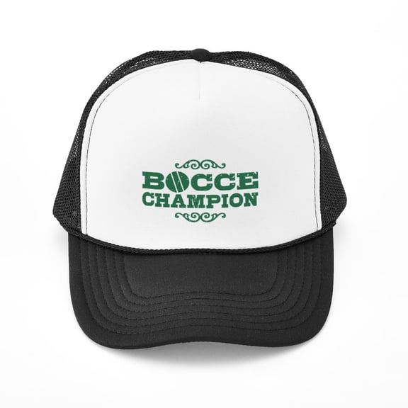 CafePress - Bocce Champion - Adjustable Unisex Printed Trucker Hat with Mesh Back