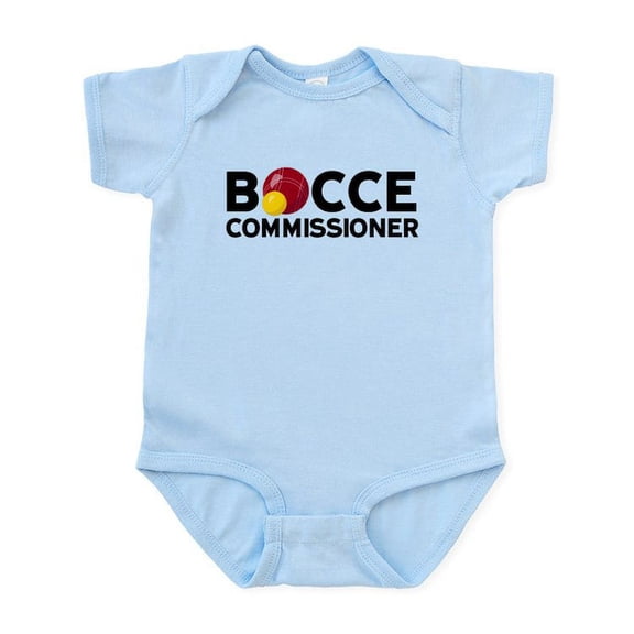CafePress - Bocce Commisioner Body Suit - Baby Light Bodysuit, Size Newborn - 24 Months